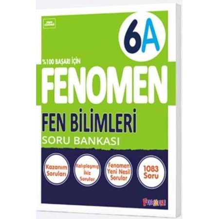 Kurmay Yayınları  6. Sınıf Fen Bilimleri A Fenomen Soru Bankası