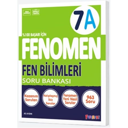 Kurmay Yayınları  7. Sınıf Fen Bilimleri A Fenomen Soru Bankası