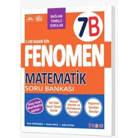 Kurmay Yayınları 7. Sınıf Matematik B Fenomen Soru Bankası
