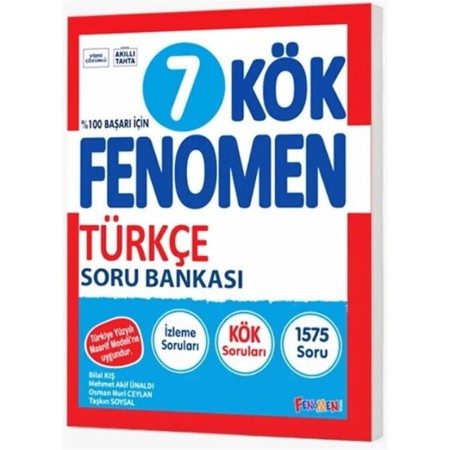 Fenomen Okul Yayınları 7. Sınıf Türkçe Kök Soru Bankası Fenomen Okul Yayınları 7. Sınıf Türkçe Kök Soru Bankası