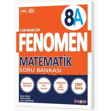 Kurmay Yayınları  8. Sınıf Fenomen Matematik A Soru Bankası