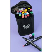 Touch Marker 24'lü Çift Uçlu Marker Kalem Seti Çantalı