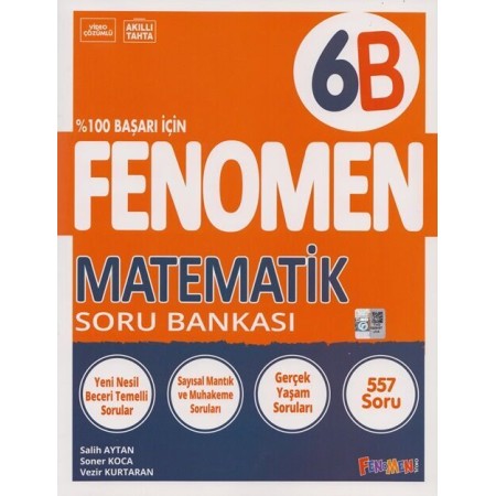 Kurmay Yayınları 6. Sınıf Matematik B Fenomen Soru Bankası