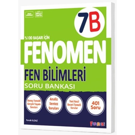 Kurmay Yayınları 7. Sınıf Fen Bilimleri B Fenomen Soru Bankası