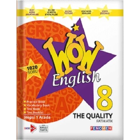 Gama Okul Yayınları 8. Sınıf English Fenomen Wow The Qualıty