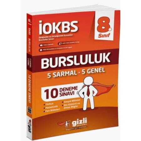 Gizli Yayınları 8. Sınıf İOKBS Bursluluk 10 Deneme Sınavı