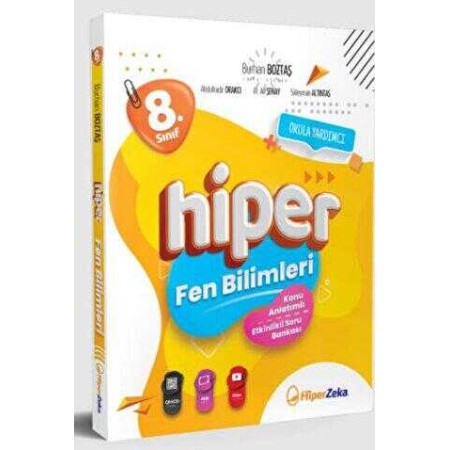 Hiper Zeka 2025 8. Sınıf Hiper Fen Bilimleri Konu Anlatımlı & Etkinlikli Soru Bankası 