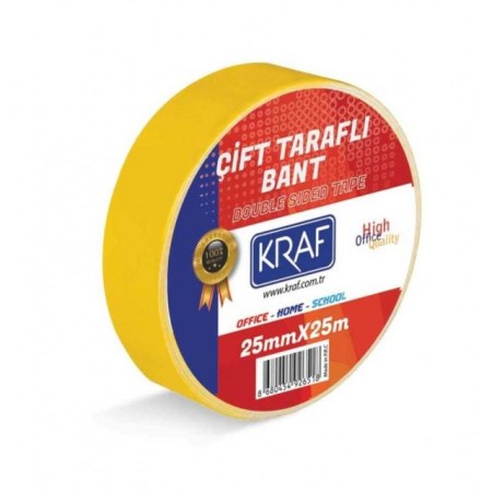 Kraf Çift Taraflı Bant 25x25 2525G