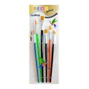 Neon Plus Fırça Seti HKD-30 6'Lı (Yağlı - Akrilik – Guaj Neon Plus Fırça Seti HKD-30 6'Lı (Yağlı - Akrilik – Guaj