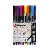 Fixpoint Fineliner 10'lu Set - Renkli Keçeli Kalem Seti Fixpoint Fineliner 10'lu Set - Renkli Keçeli Kalem Seti