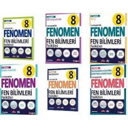 Kurmay Yayınları Fenomen 8 Fen Bilimleri Fasikül Set 6 Kitap