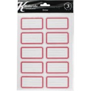 Keskin Color Okul Etiketi Kırmızı 3 LÜ 220890-99