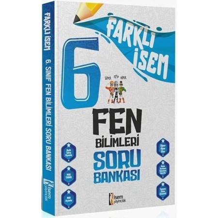 İsem Yayıncılık 6. Sınıf Farklı İsem Fen Bilimleri Soru Bankası