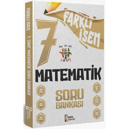 İsem Yayıncılık 7. Sınıf Farklı İsem Matematik Soru Bankası