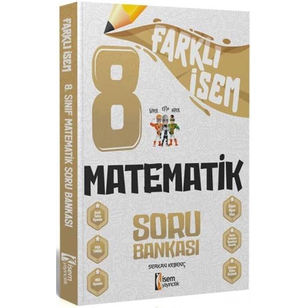 İsem Yayıncılık 8. Sınıf Farklı İsem Matematik Soru Bankası