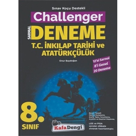 KafaDengi Yayınları 8. Sınıf TC İnkılap Tarihi ve Atatürkçülük Challenger Sarmal 20 Deneme