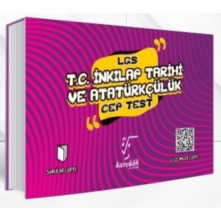 Karekök Yayınları 8. Sınıf LGS T.C. İnkılap Tarihi ve Atatürkçülük Cep Test