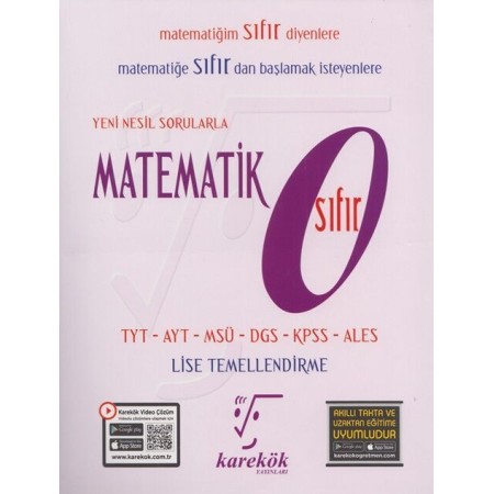 Karekök Yayınları Tyt Matematik Sıfır Mps