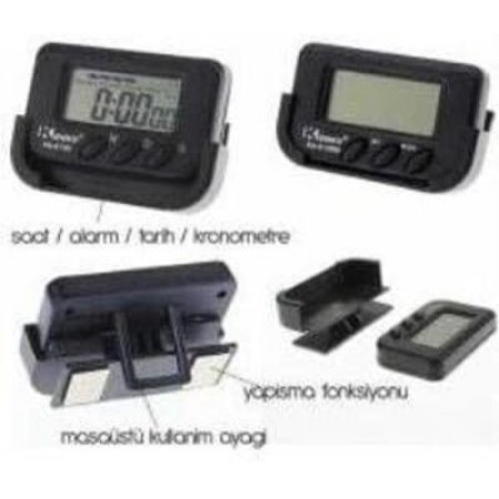 Kenko KK-613D Dijital Küçük Masa-Araba Saati-Alarm-Kronometre Kenko KK-613D Dijital Küçük Masa-Araba Saati-Alarm-Kronometre