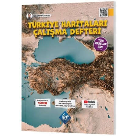 Kr Akademi Coğrafyanın Kodları Türkiye Haritaları Çalışma Defteri 