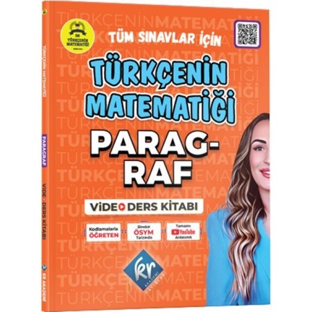 Kr Akademi Gamze Hoca Türkçenin Matematiği Tüm Sınavlar İçin Paragraf Video Ders Kitabı
