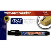 Kraf 230 Permanent Markör Kesik Uç Siyah
