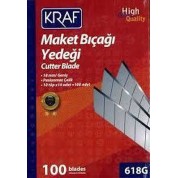 Kraf Maket Bıçağı Yedeği Geniş 10lu 618G