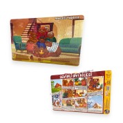  Lilart Kids Sevimli Ayı Ailesi 3+ Yaş Orta Boy Puzzle 99 Parça