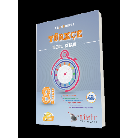 Limit Yayınları 8.Sınıf Kronometre Türkçe Soru Kitabı