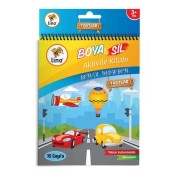 Lino Boyama Kitabı Boya & Sil Aktivite Araçlar Silinebilir BS-1001