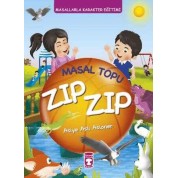 Timaş Masal Topu Zıp Zıp; Masallarla Karakter Eğitimi (Fleksi Cilt)