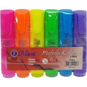 Masis Fosforlu Kalem 6 Renk Pvc Paket