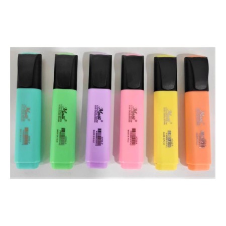 Masis Fosforlu Kalem 6 Renk Pastel Pvc Paket 6li Pk. H708-p6 Masis Fosforlu Kalem 6 Renk Pastel Pvc Paket 6li Pk. H708-p6