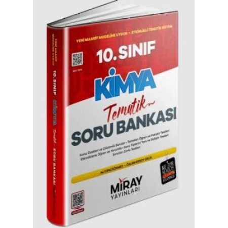 Miray 10. Sınıf Kimya Konu Özetli Tematik Soru Bankası