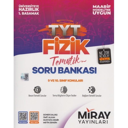 Miray Yayınları TYT Fizik Maarif Model Tematik Soru Bankası