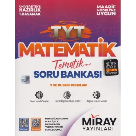 Miray Yayınları TYT Matematik Maarif Model Tematik Soru Bankası