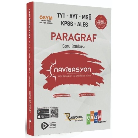 Navigasyon Yayınları TYT-AYT-MSÜ-KPSS-ALES Paragraf Soru Bankası (+5 Paragraf Denemesi)