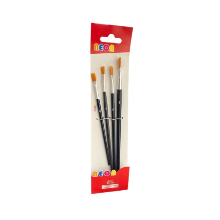 Neon Fırça Seti 4 Lü Hkd-142