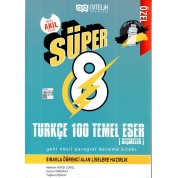 Nitelik Yayınları 8. Sınıf Süper Türkçe 100 Temel Eser Yeni Nesil Paragraf Deneme Kitab