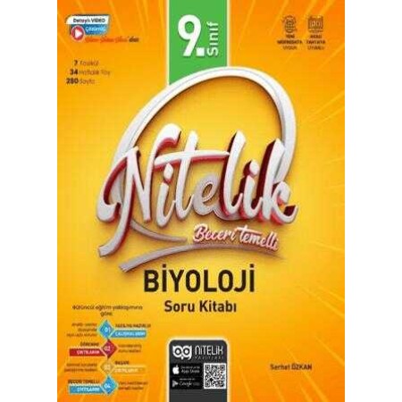 Nitelik Yayınları 9. Sınıf Biyoloji Nitelik Beceri Temelli Soru Kitabı