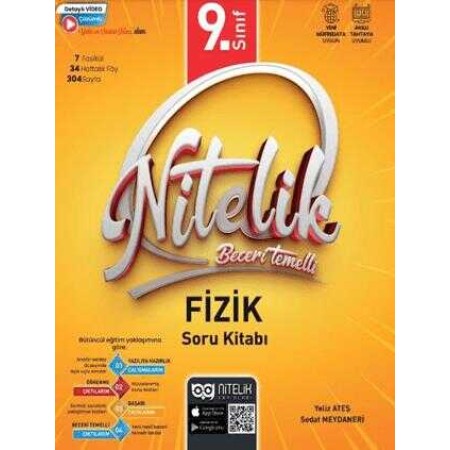 Nitelik Yayınları 9. Sınıf Fizik Nitelik Beceri Temelli Soru Kitabı