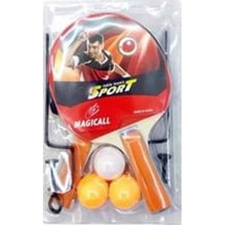 Magicall Masa Tenisi Raket Seti (2 Raket+3 Top+file+demir) Kzl.2007006