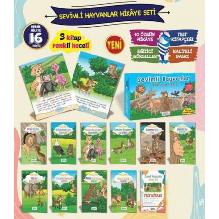 Orka Çocuk Yayınları Sevimli Hayvanlar Hikaye Seti 10 Kitap