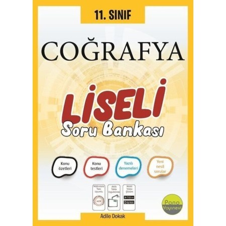 Pano Yayınları 11. Sınıf Coğrafya Liseli Soru Bankası