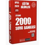Pegem Akademi Yayıncılık 2024 KPSS Eğitim Bilimleri Çözümlü Efsane 2000 Soru Bankası
