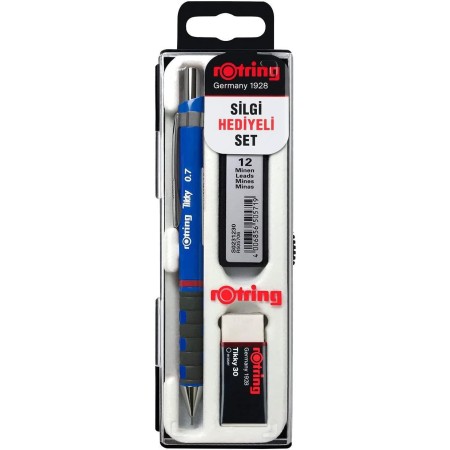 Rotring Okul Seti Versatil+Min Silgi Hediyeli 0.7 MM Mavi RO-KK07-07M