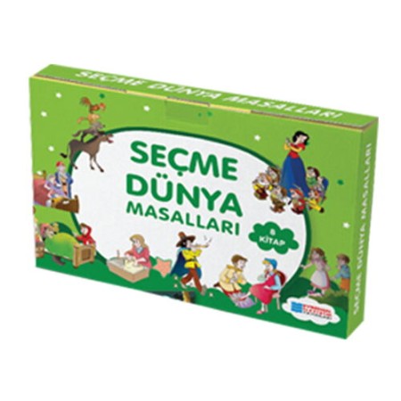 Evrensel İletişim Yay. Seçme Dünya Masalları (8 Kitap - Düz Yazılı)