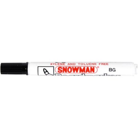 Snowman Tahta Kalemi Yuvarlak Uçlu Siyah BG-12