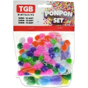 Tgb Ponpon Düz 3 Lü Set (10-20-30 Mm) Kod:2815