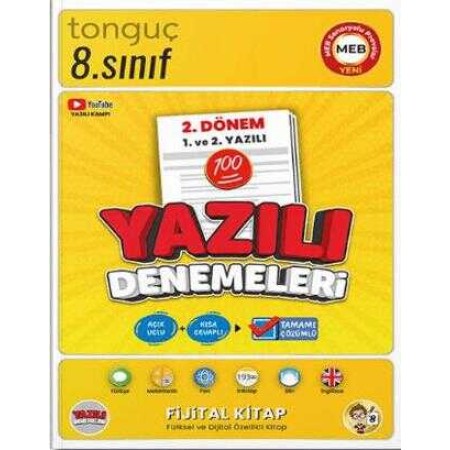 Tonguç Akademi  8. Sınıf Yazılı Denemeleri 2. Dönem 1 ve 2. Yazılı